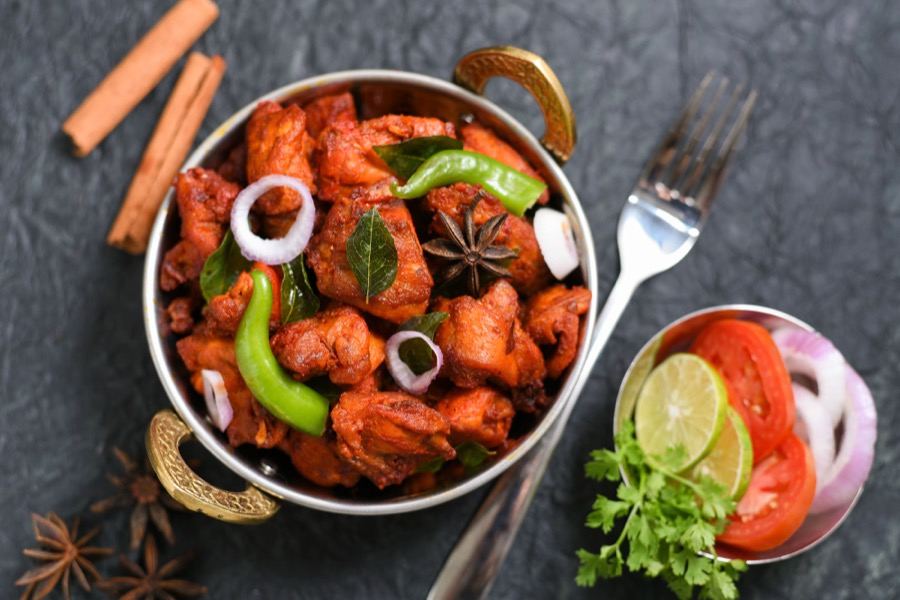 Südindisches Chicken Fry