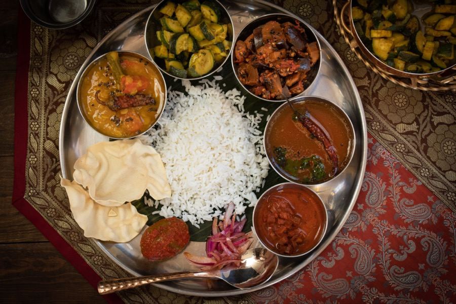 Südindische Thali